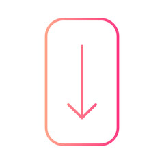 scroll bar gradient icon