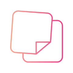 sticky note gradient icon