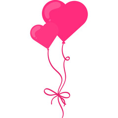 Valentine Love Balloon with Ribbon