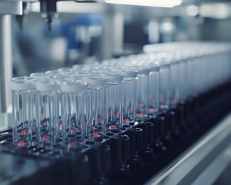 Automated lab test tube production line