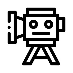 Video marketing line icon