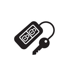 Smart car key icon with remote buttons for vehicle access and control
