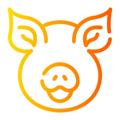 pig Gradient icon