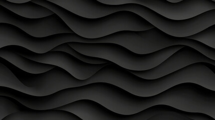 Obraz premium Smooth black waves create modern and elegant background design