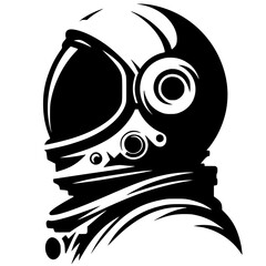 Astronaut portrait silhouette © Breck