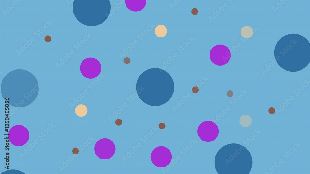 Poster minimalist motion dots glide and spin smoothly. this animation background blends clean geometric mot