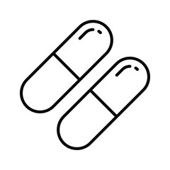 Pills and capsules, concept icon of drugs, pharmacy vector design
