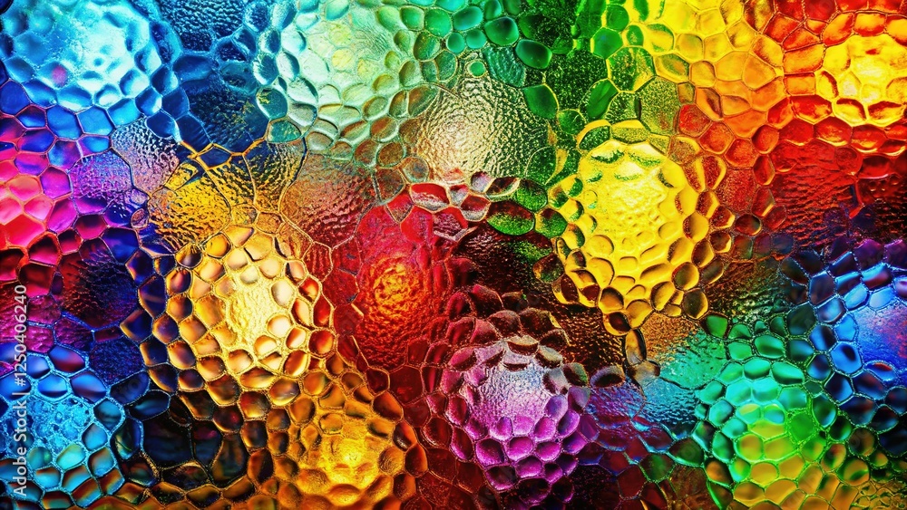 Poster opaque glass texture background with right-side copy space - abstract design element