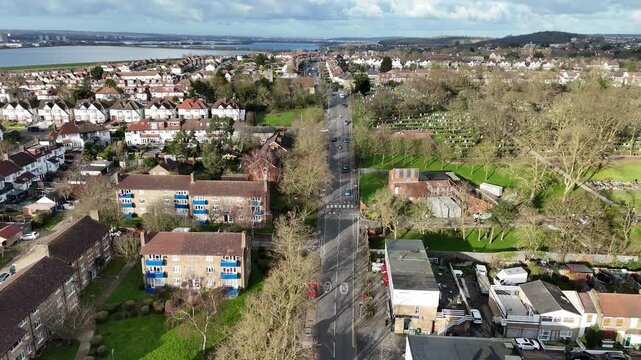 Chingford Mount East London UK drone,aerial e4,sou