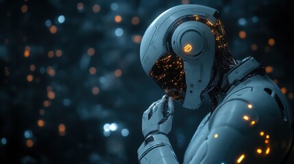 Advanced AI lab showing ethical research