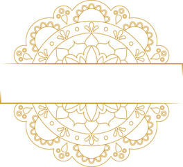 Mandala Text Frame