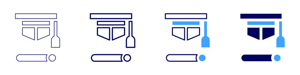 Achievement in education icon in 4 different styles. Thin Line, Line, Bold Line, Duotone. Duotone style. Editable stroke
