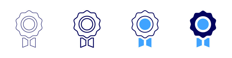 Leadership achievement steps icon in 4 different styles. Thin Line, Line, Bold Line, Duotone. Duotone style. Editable stroke