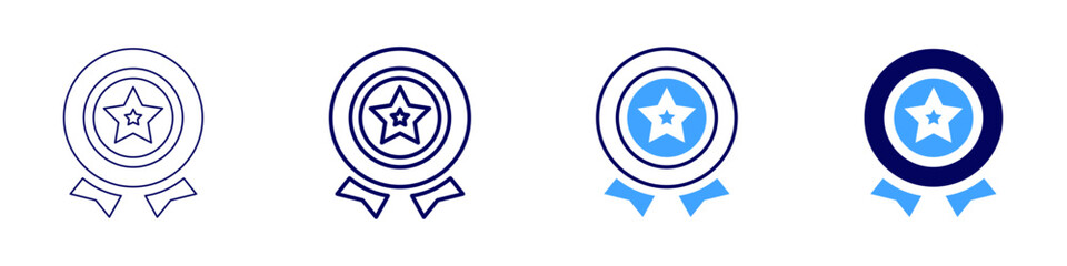 Professional growth achievement icon in 4 different styles. Thin Line, Line, Bold Line, Duotone. Duotone style. Editable stroke