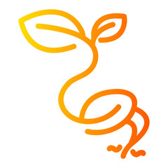 seed Line Gradient Icon