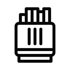 Nuclear Fuel Rod line icon