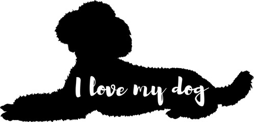 dog silhouette, dog, dog breeds, logo, vector, silhouette, i love my dog, animal, illustration, icon, sign, design, black, symbol, pet, love
