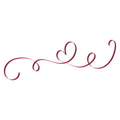 Valentine love ribbon