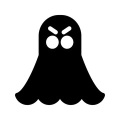 A ghostly silhouette with glowing eyes, emerging from the darkness with an eerie aura.
