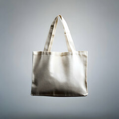 A mockup of white tote bag