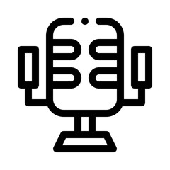 Microphone line icon
