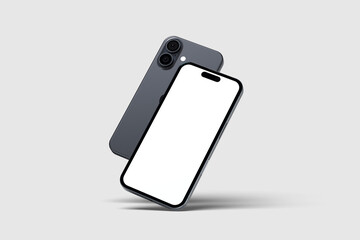 Smartphone 16 mockup blank