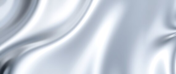 A 3D render of a stylish metallic background featuring reflective chrome surfaces with  subtle highlights and shadows, showcasing a sleek, modern style.