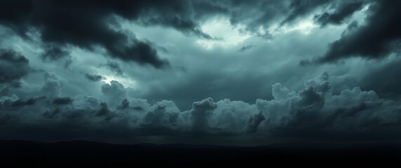 A dramatic background featuring a dark, moody landscape with  swirling clouds and a brooding sky, rendered in a hyperrealistic style with  chiaroscuro lighting.