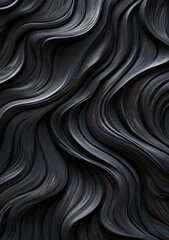 Abstract dark gray wavy texture.