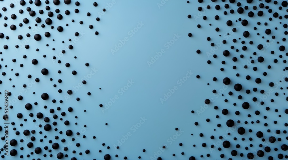 Canvas Prints Abstract light blue backdrop featuring scattered black dots ideal for digital design and creative graphic processing applications