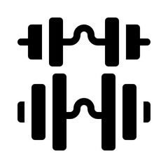 Barbell glyph icon