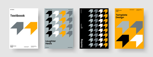 Fototapeta premium Modern Business Presentation Layout. Geometric Brochure Template. Creative Background Design. Report. Poster. Banner. Flyer. Book Cover. Advertising. Leaflet. Journal. Magazine. Brand Identity
