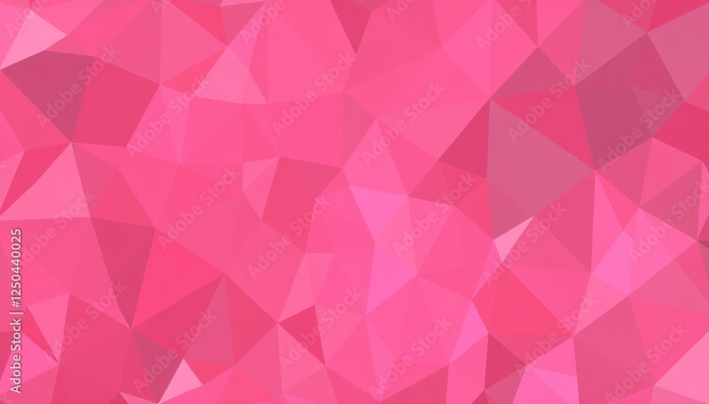 Aufkleber abstract white pink background with diamond, cube and triangle patterns in a geometric design