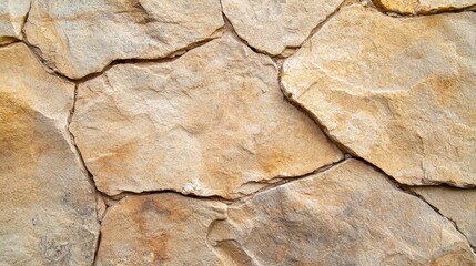 Fototapeta premium A textured surface of natural stone slabs, showcasing earthy tones and rough edges, suitable for various design applications.
