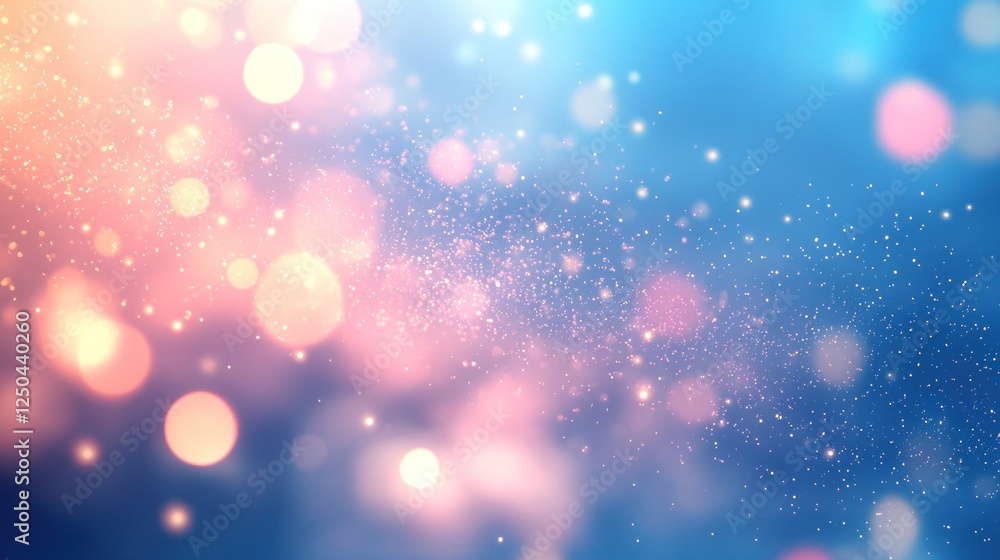 Poster abstract colorful bokeh background