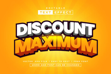 Discount Maximum 3D Editable Text Effect