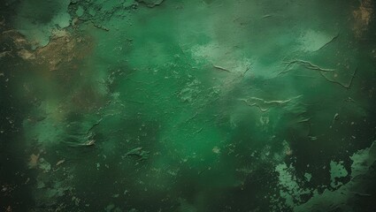 Textured vintage green background with abstract grunge patterns ideal for design projects and creative compositions.