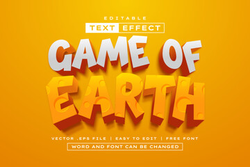 Game Of Earth 3D Editable Text Effect