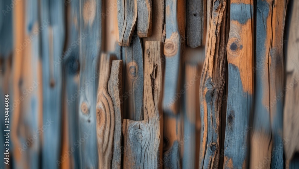 Aufkleber abstract blurred wood texture background showcasing natural patterns and colors ideal for design and