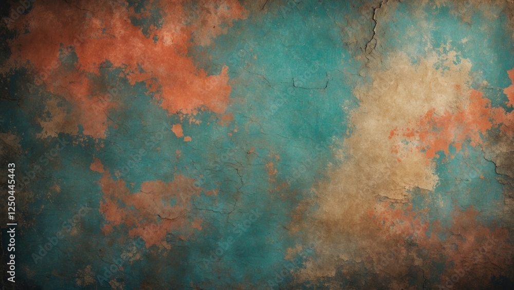 Poster textured abstract background with vibrant colors and grunge effects ideal for creative projects and 