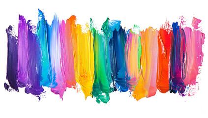 Naklejka premium colorful watercolor paint splashes isolated on white background PNG.AI GENERATED