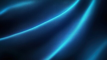 Blue silk fabric, soft folds, dark background, elegant texture, website design