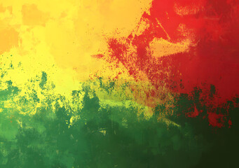 Abstract background with red green yellow. Rasta concept.