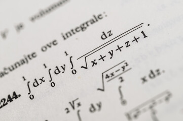 Mathematical Formulas and Equations in Textbooks Featuring Integrals, Square Roots, and Parametric...