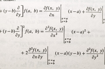 Mathematical Formulas and Equations in Textbooks Featuring Integrals, Square Roots, and Parametric Functions