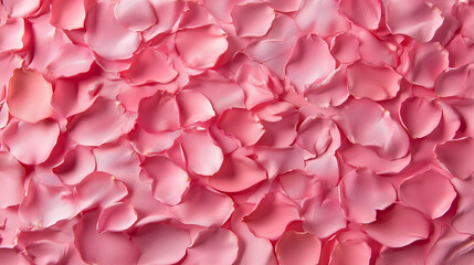 Fototapeta premium Beautiful background filled with soft pink rose petals creating a romantic and elegant floral texture