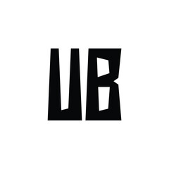 UB monogram logo design letter text name symbol monochrome logotype alphabet character simple logo