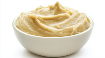 Hummus isolated on white background