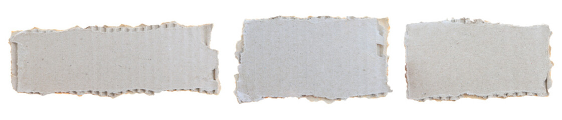 The top view is brown cardboard torn isolated on a background. piece rip of paper box, texture...