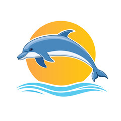 Fototapeta premium dolphin jump out of water